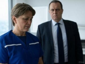 a housekeeper is being scolded