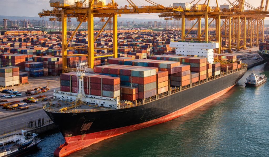 with exports the shipping industry has continued to see higher Tariffs and delayed delivery.