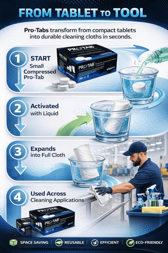 infograph showing how protabs are activated .