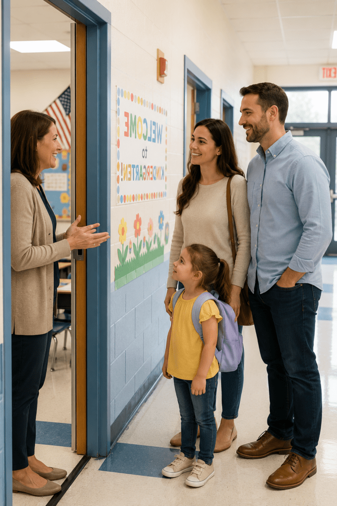 Parents visiting the school for the first time and first impressions count