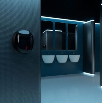 Washroom with Pebble Dryer