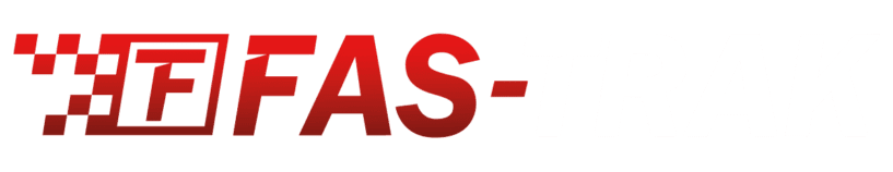 REDWHITE Fas-Trak Logo in Red and White