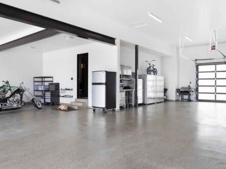 a shiny garage floor without wax